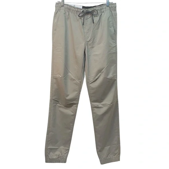 Hurley Men’s Pacer Stretch Twill Jogger Pants Light Grey Size Small NWT - Picture 2 of 16